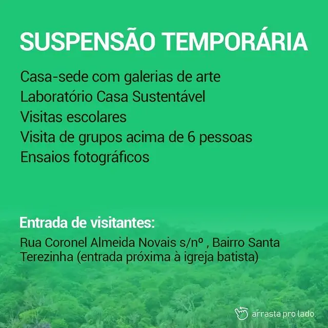 Funcionamento do Jardim Botânico em Juiz de Fora: suspensão temporária