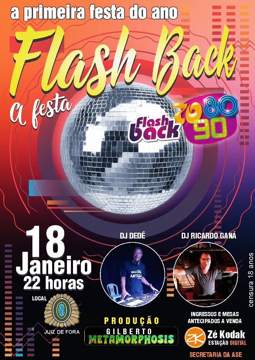 Baile flash back no Acre Clube 