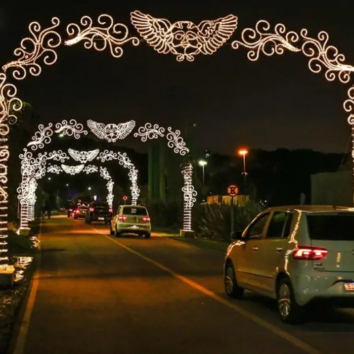 Luzes de Natal no Brasil: Curitiba/PR (Foto: Prefeitura)