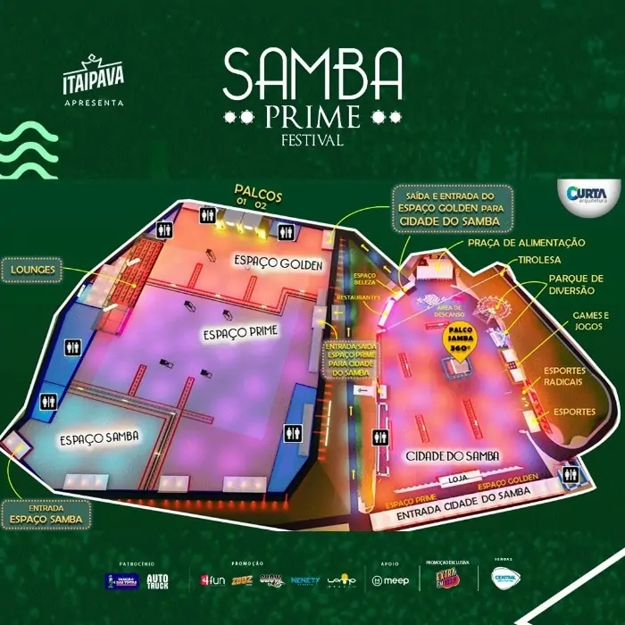 Samba Prime Belo Horizonte - Mapa do Evento