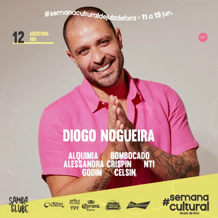 Diogo Nogueira se apresenta no Cultural Bar em um dos Eventos de Dia dos Namorados (Foto: Divulgação)