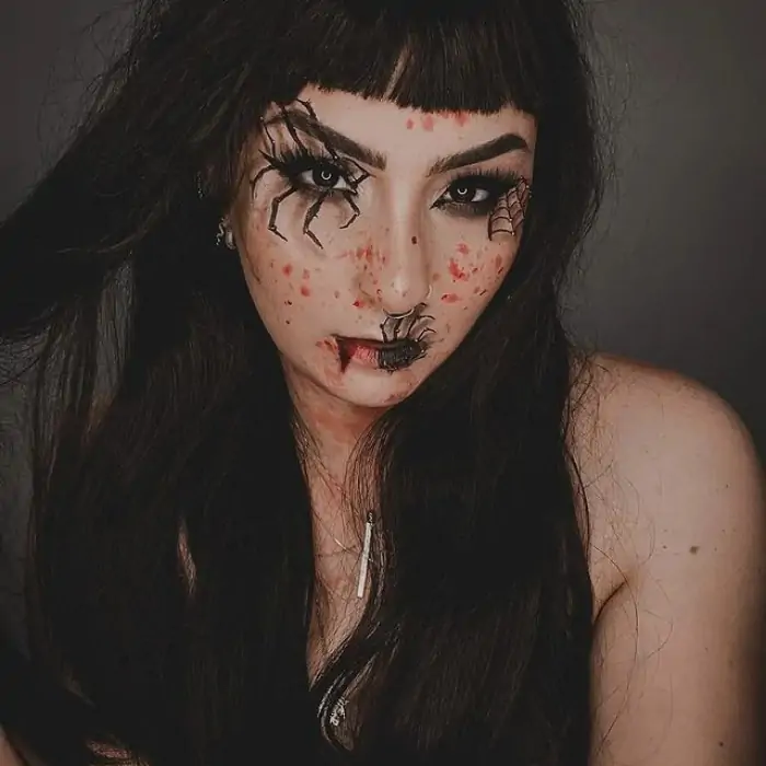 Maquiagem de Halloween: Rainha Aranha 