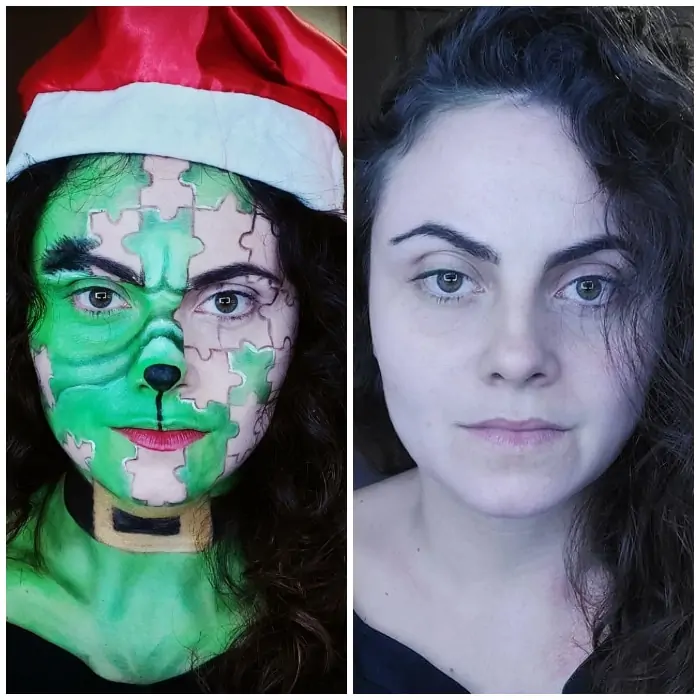 Juliana Guimarães e o talento para maquiagem artística.