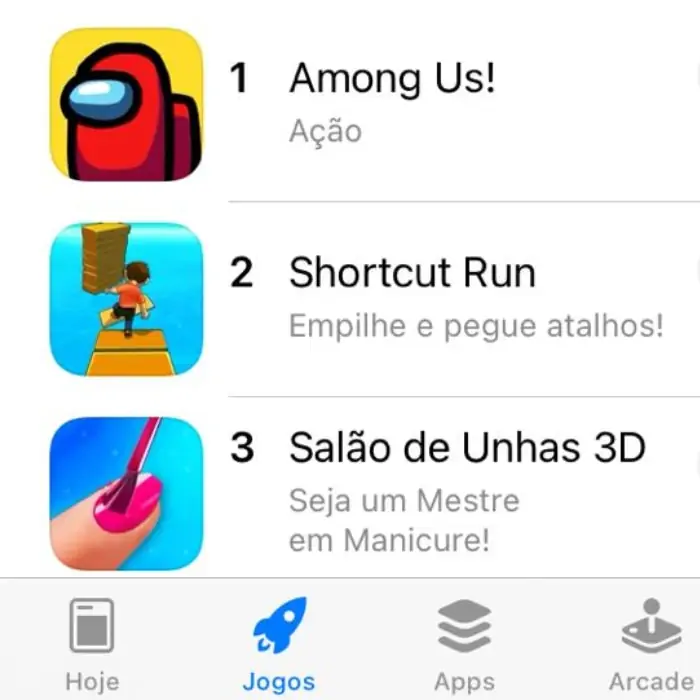 Jogos de unhas na App Store
